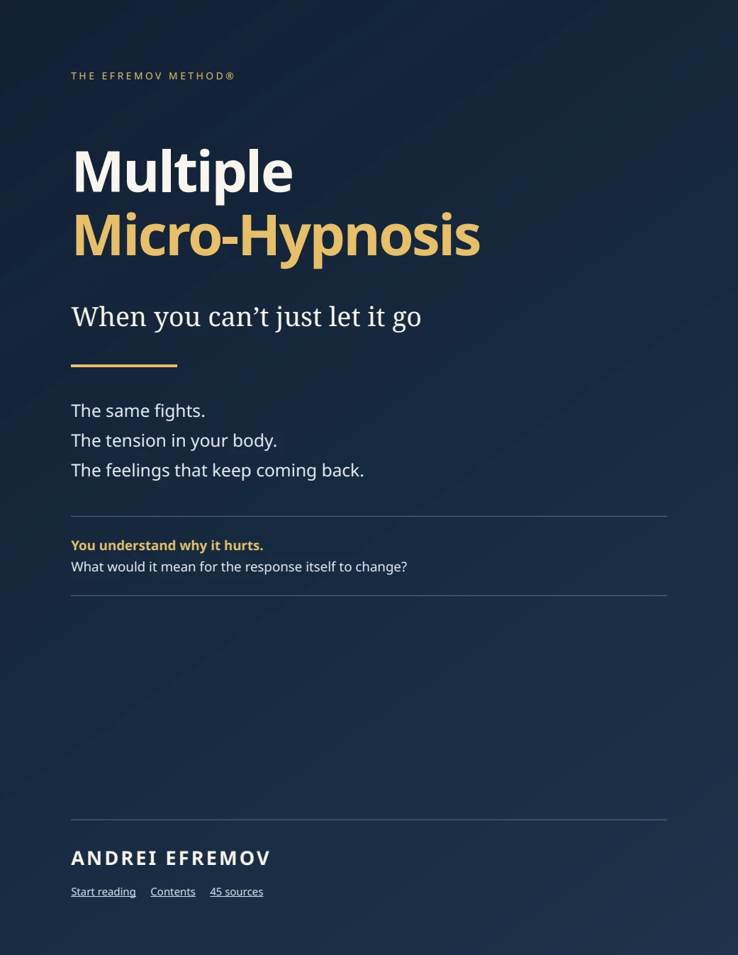 Multiple Micro-Hypnosis — free science-referenced PDF by Andrei Efremov