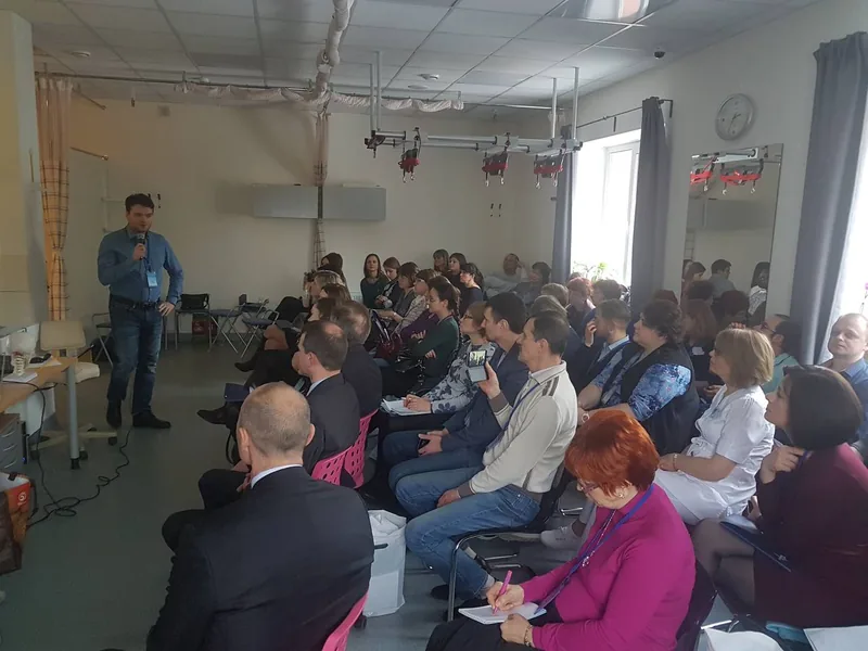 Andrei Efremov at a scientific conference on neuropsychology