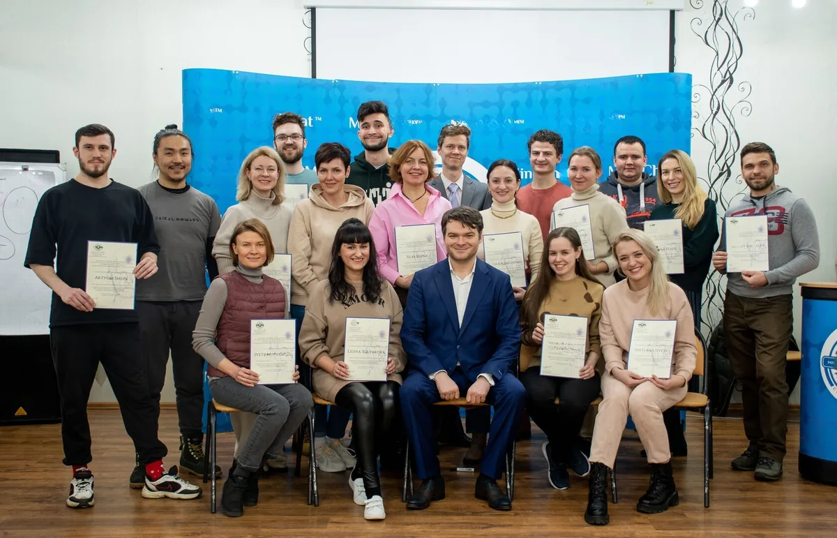 Andrei Efremov delivering a lecture on the structural approach to fear-based patterns